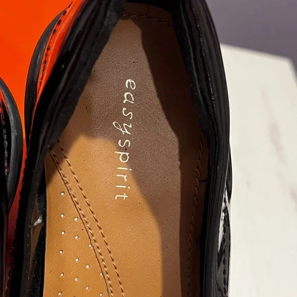 Easy Spirit Women's Black Patent Leather Loafers - Picture 5 of 7
